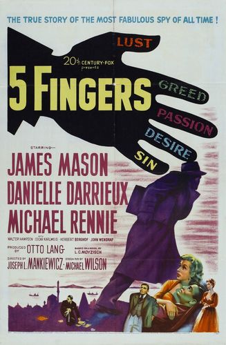 Пять пальцев (1952) смотреть онлайн